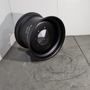 16"W x 22.5"D, Dead Flat Black 8-Hole Formed Plate