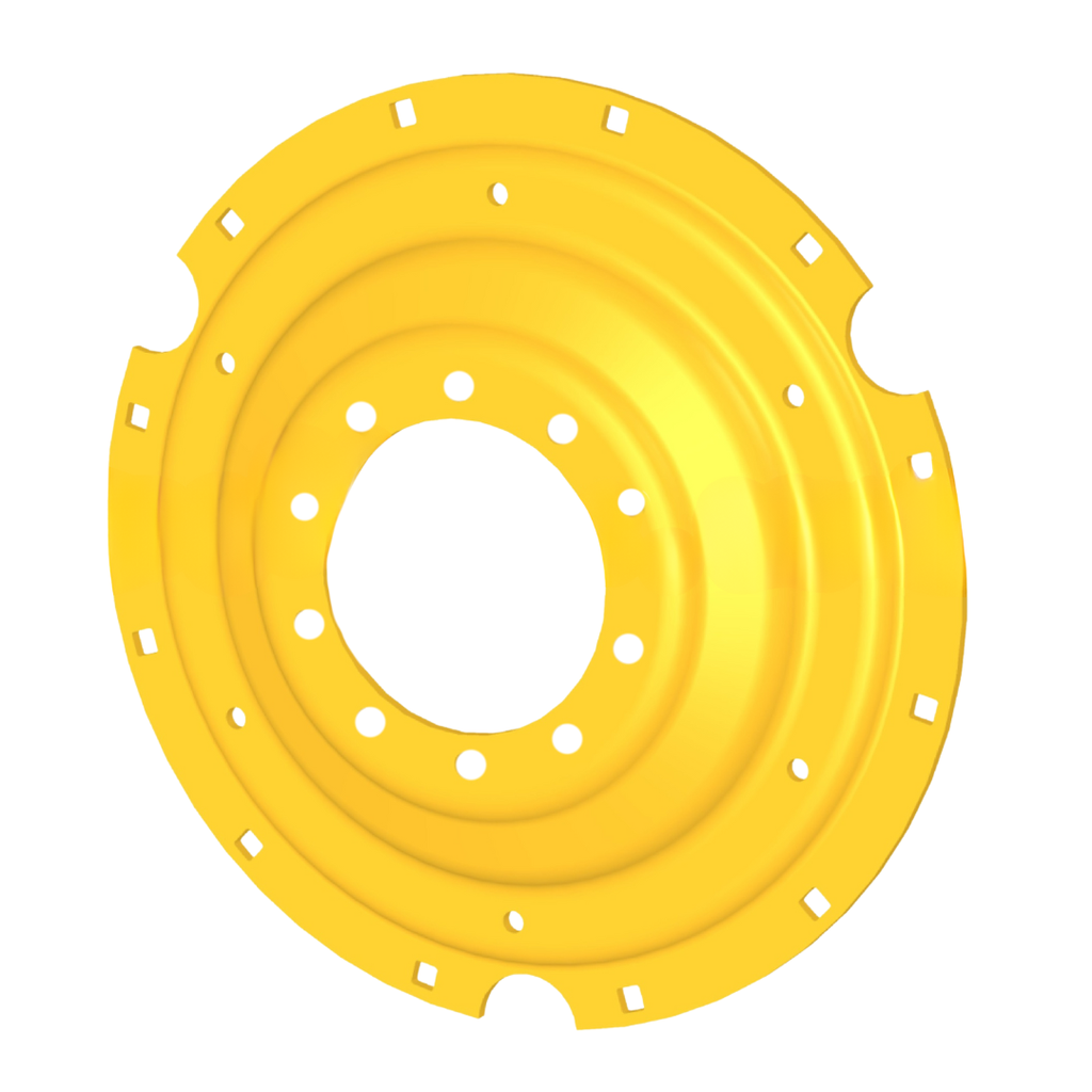 10-Hole Stub Disc Center for 38"-54" Rim, John Deere Yellow