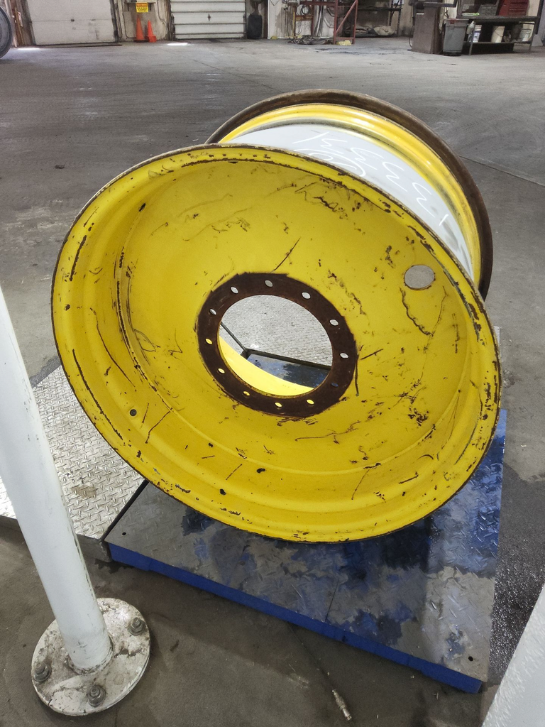 25"W x 38"D, John Deere Yellow 12-Hole Formed Plate Sprayer
