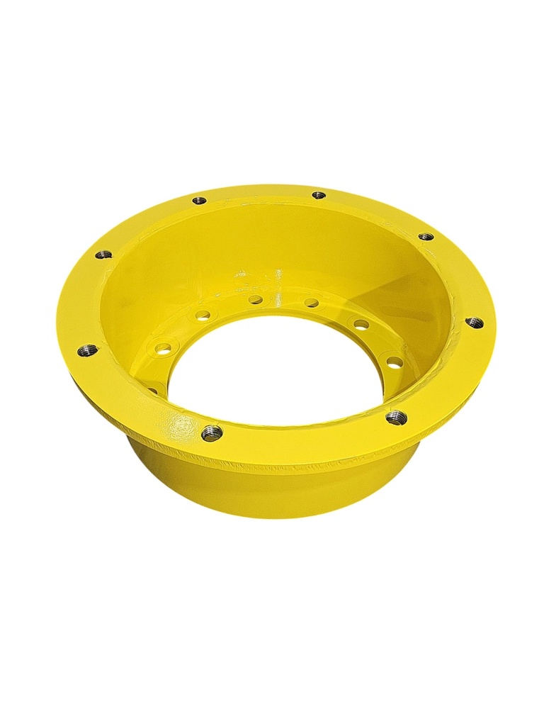 8 to 12-Hole 7"L Hub Extension(2-pc Spool Style), John Deere Yellow