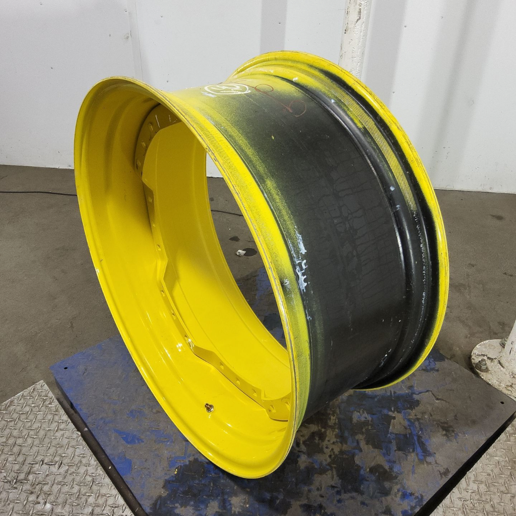 15"W x 34"D, John Deere Yellow 12-Hole Waffle Wheel (Groups of 3 bolts) 34X15 waffle JDY