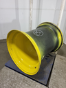 36"W x 32"D, John Deere Yellow 12-Hole Formed Plate