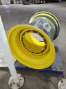 36"W x 32"D, John Deere Yellow 12-Hole Formed Plate