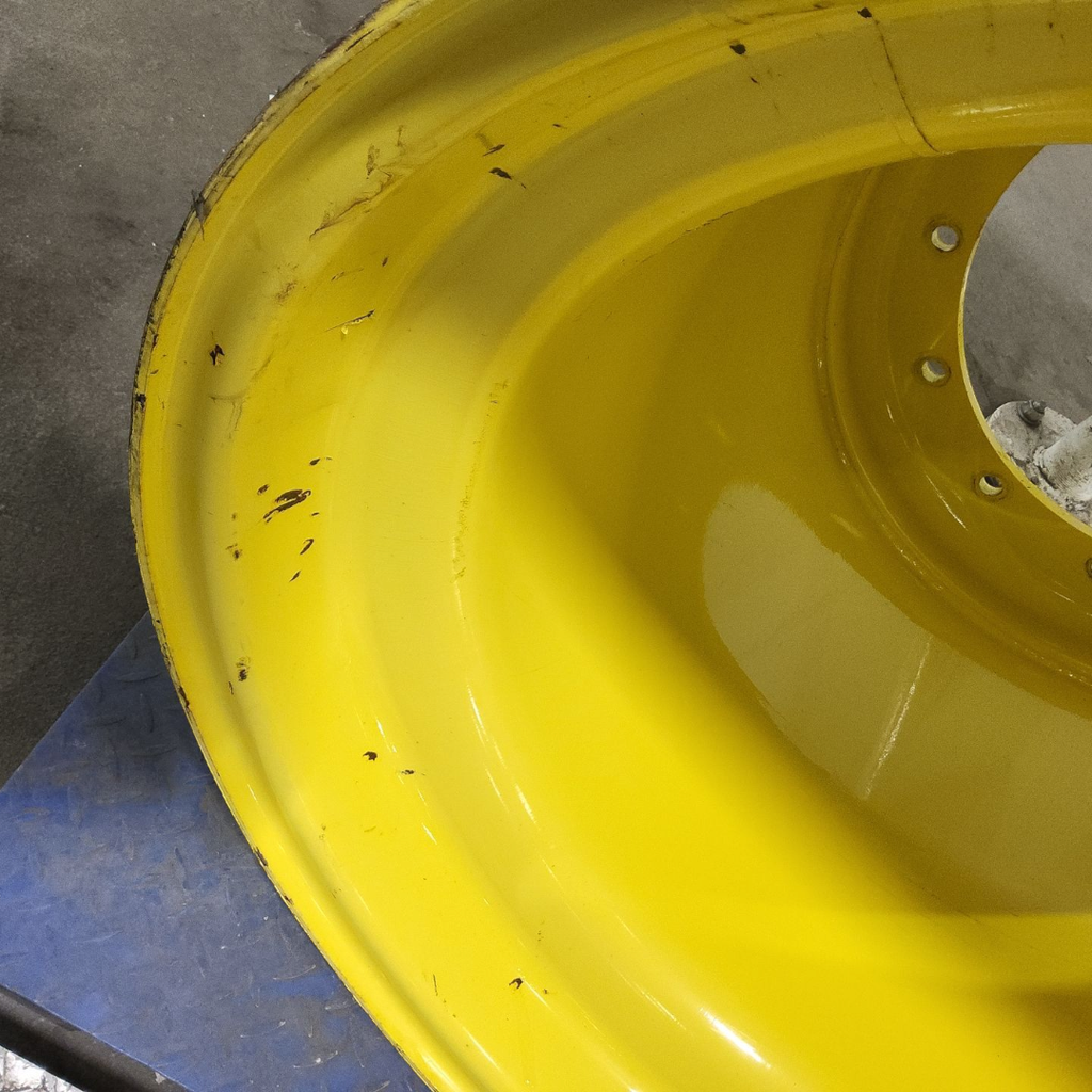 36"W x 32"D, John Deere Yellow 12-Hole Formed Plate
