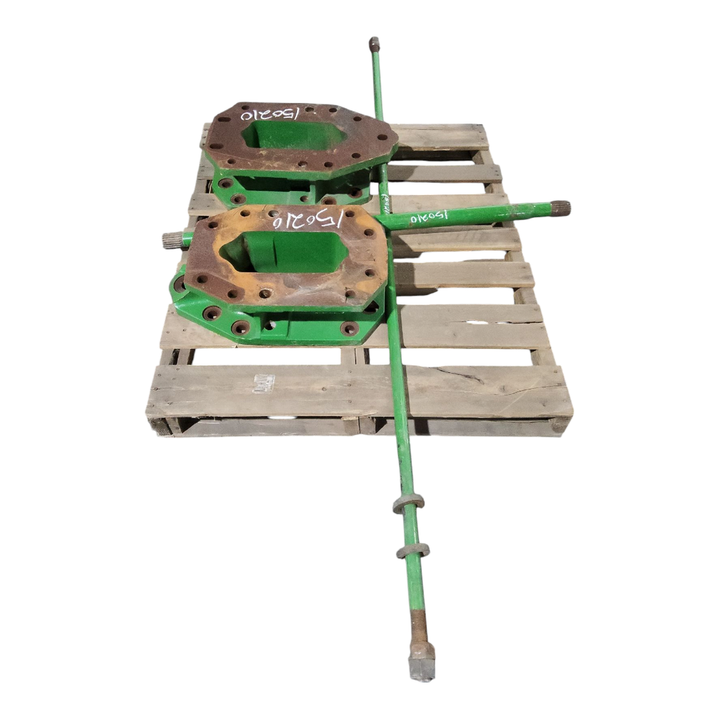 6.5"L Combine Frame Extension for John Deere Combine "S" Series ("D"22/22 spline drive shafts), John Deere Green
