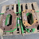 6.5"L Combine Frame Extension for John Deere Combine "S" Series ("D"22/22 spline drive shafts), John Deere Green