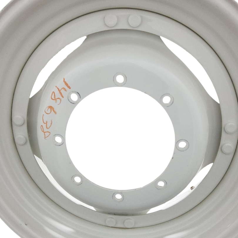 8-Hole Stub Disc (groups of 2 bolts) Center for 28" Rim, New Holland White