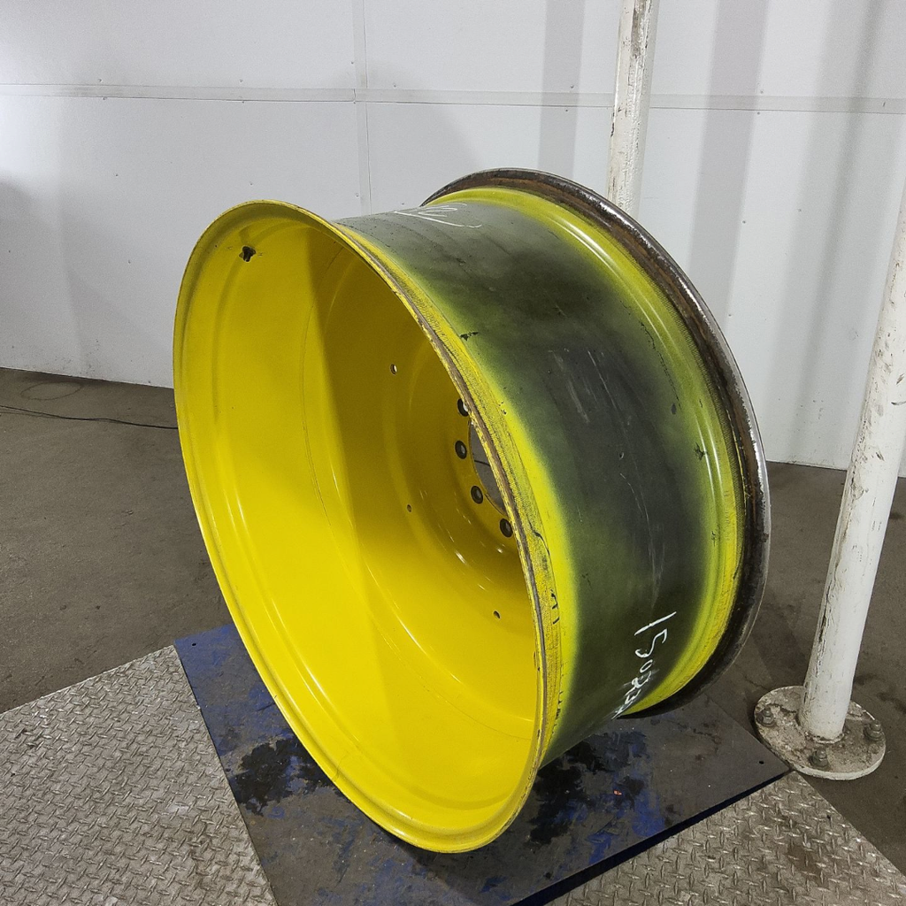 18"W x 42"D, John Deere Yellow 10-Hole Formed Plate