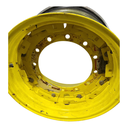 12-Hole Rim with Clamp/Loop Style Center for 26" Rim, John Deere Yellow 12 hole clamp 26