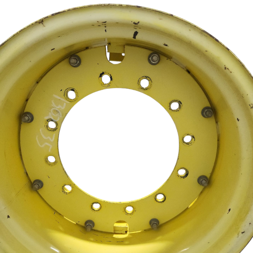 12-Hole Rim with Clamp/Loop Style Center for 26" Rim, John Deere Yellow