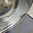 15"W x 28"D, Case IH Silver Mist 8-Hole Waffle Wheel (Groups of 2 bolts)