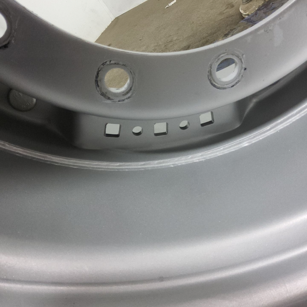 20"W x 30"D, Case IH Silver Mist 12-Hole Waffle Wheel (Groups of 3 bolts)