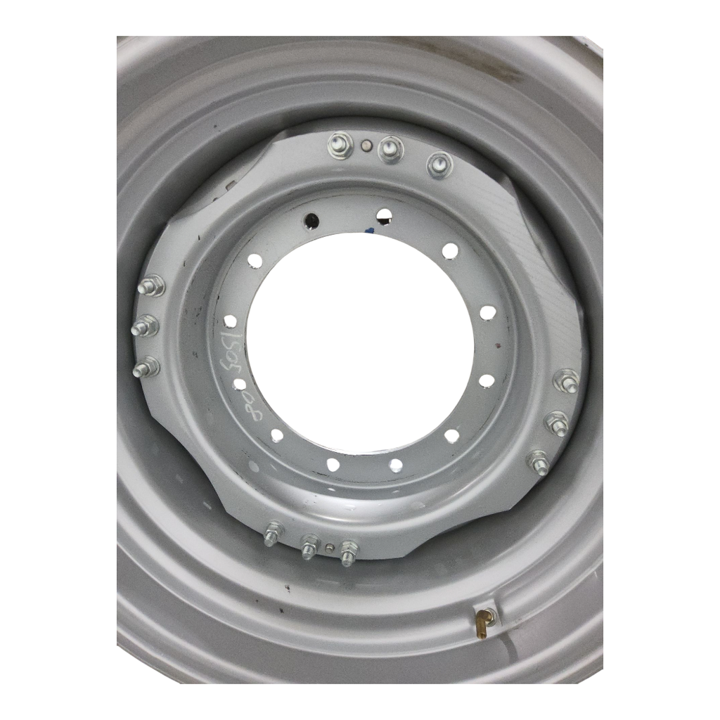 12-Hole Waffle Wheel (Groups of 3 bolts) Center for 34" Rim, Case IH Silver Mist
