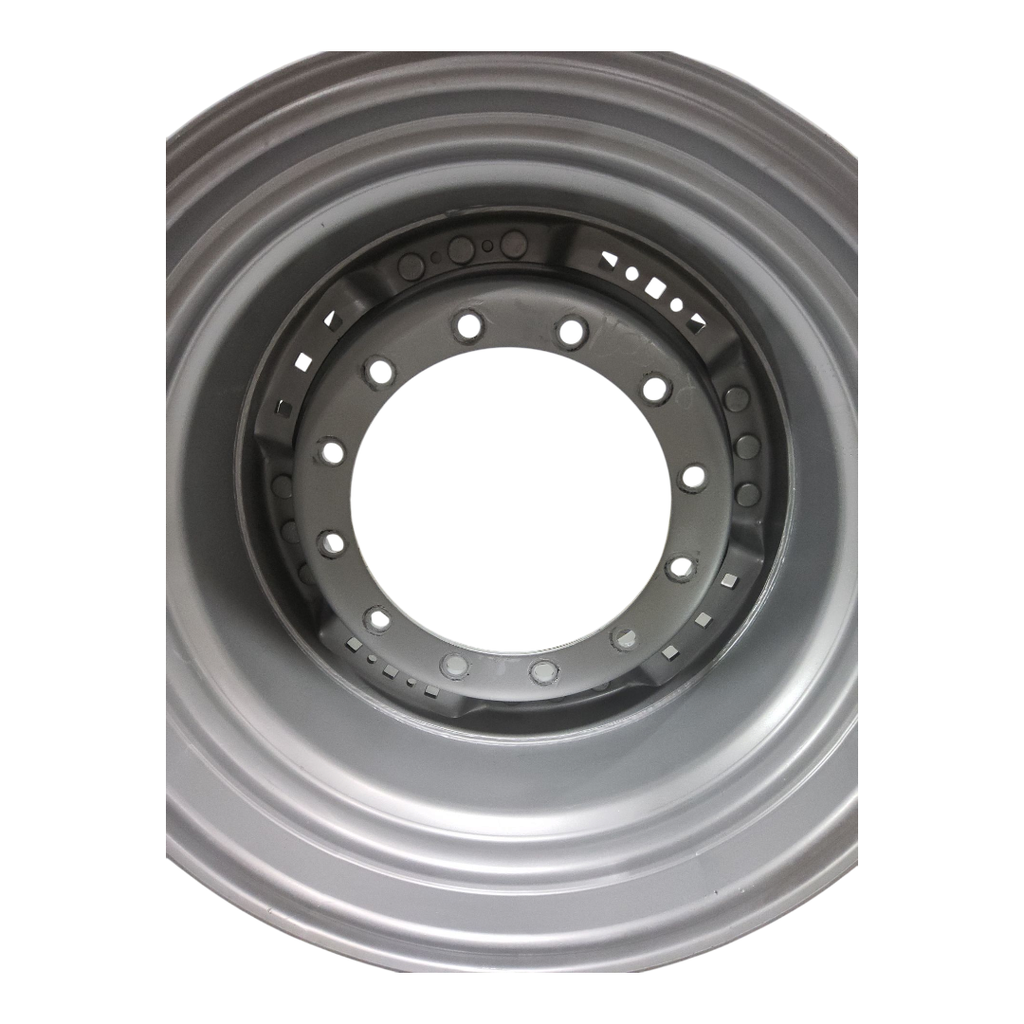 12-Hole Waffle Wheel (Groups of 3 bolts) Center for 34" Rim, Case IH Silver Mist