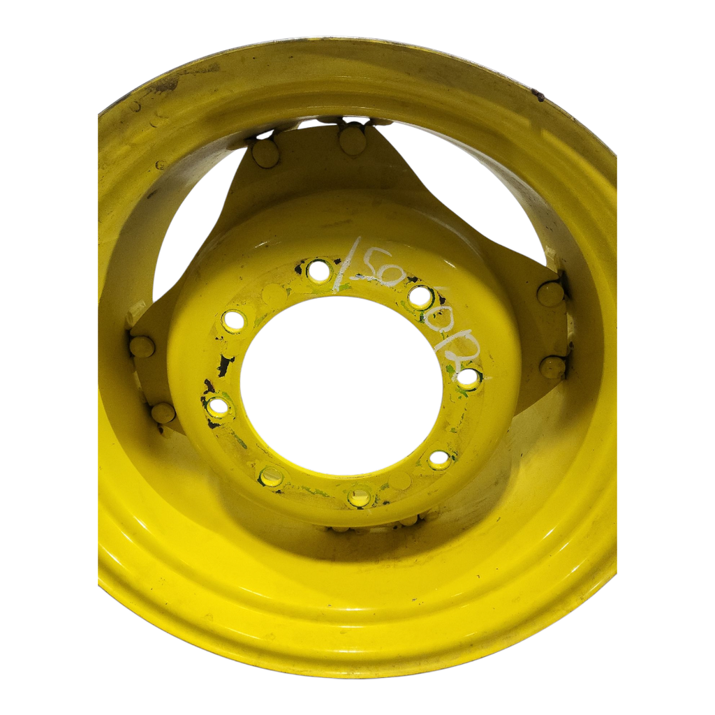 8-Hole Rim with Clamp/Loop Style (groups of 2 bolts) Center for 24" Rim, John Deere Yellow