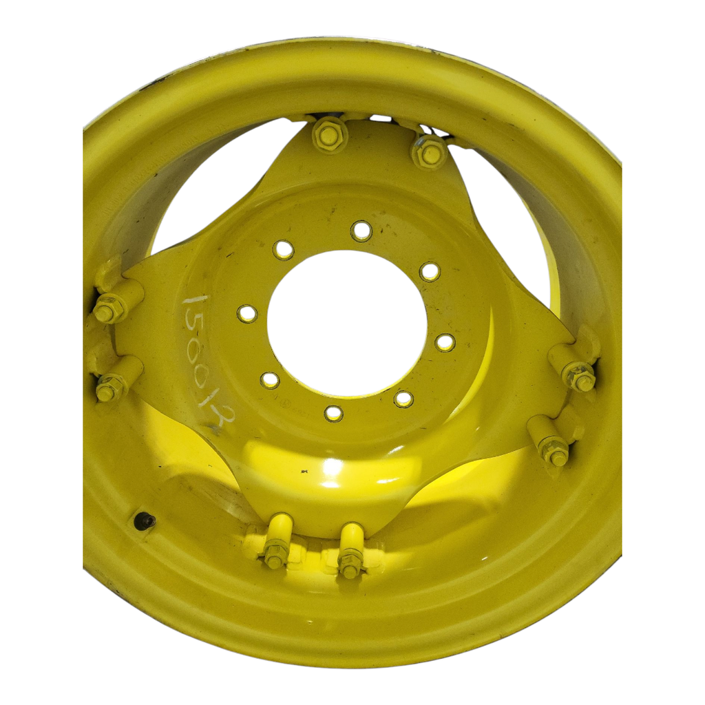 8-Hole Rim with Clamp/Loop Style (groups of 2 bolts) Center for 24" Rim, John Deere Yellow