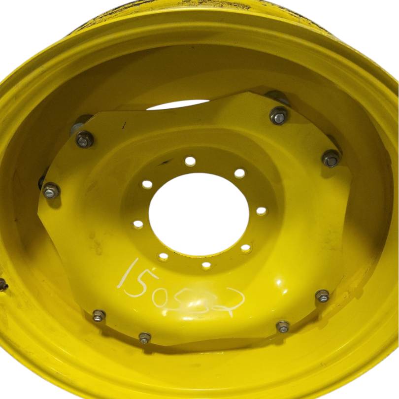 8-Hole Waffle Wheel (Groups of 2 bolts) Center for 28"-32" Rim, John Deere Yellow