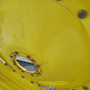 8-Hole Waffle Wheel (Groups of 3 bolts) Center for 38"-54" Rim, John Deere Yellow
