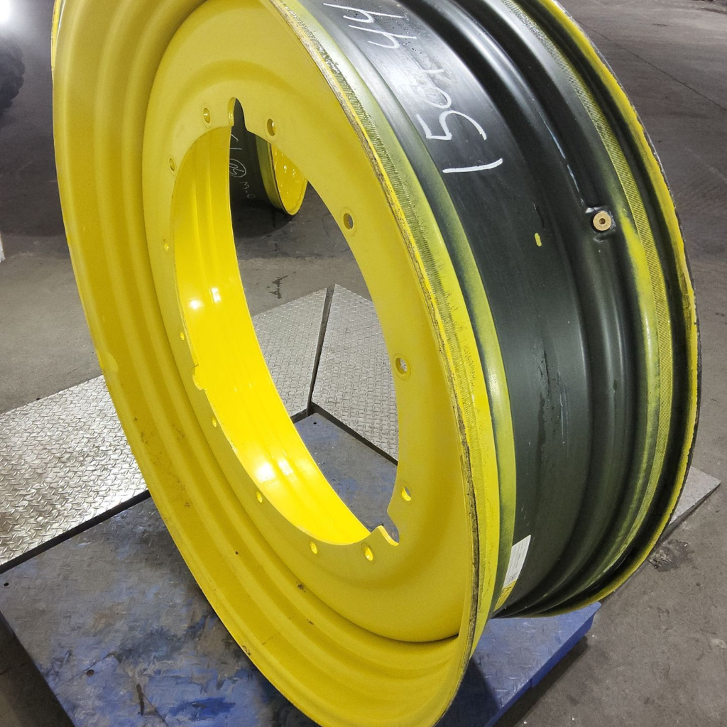 15"W x 50"D, John Deere Yellow 12-Hole Stub Disc