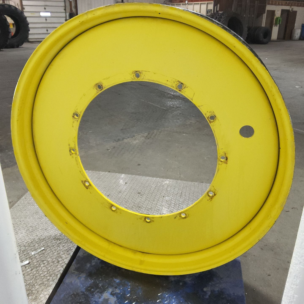12"W x 54"D, John Deere Yellow 12-Hole Stub Disc