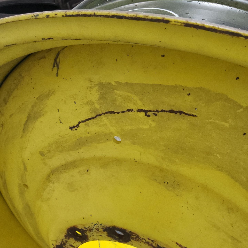 16"W x 42"D, John Deere Yellow 10-Hole Formed Plate