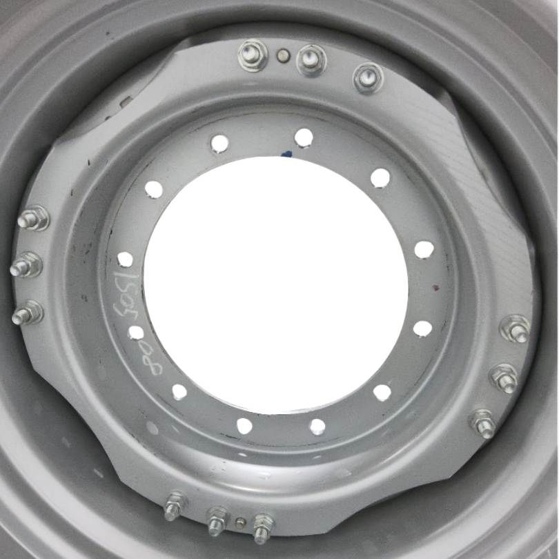 12-Hole Waffle Wheel (Groups of 3 bolts) Center for 34" Rim, Case IH Silver Mist