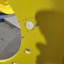 13"W x 46"D, John Deere Yellow 12-Hole Bubble Disc