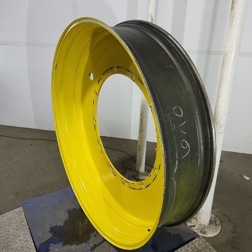 12"W x 54"D, John Deere Yellow 12-Hole Stub Disc