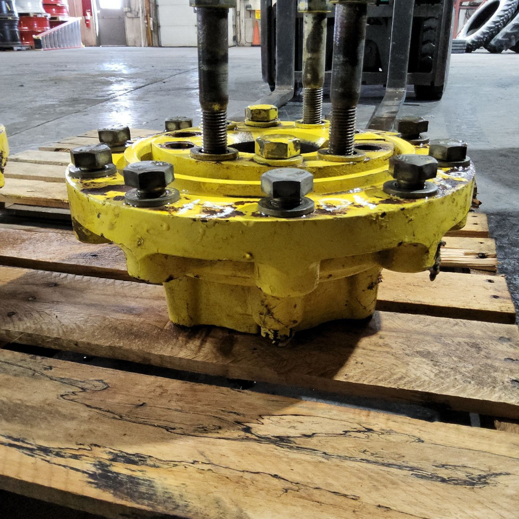 10-Hole Wedg-Lok OE Style, 4.33" (110.01mm) axle, John Deere Yellow