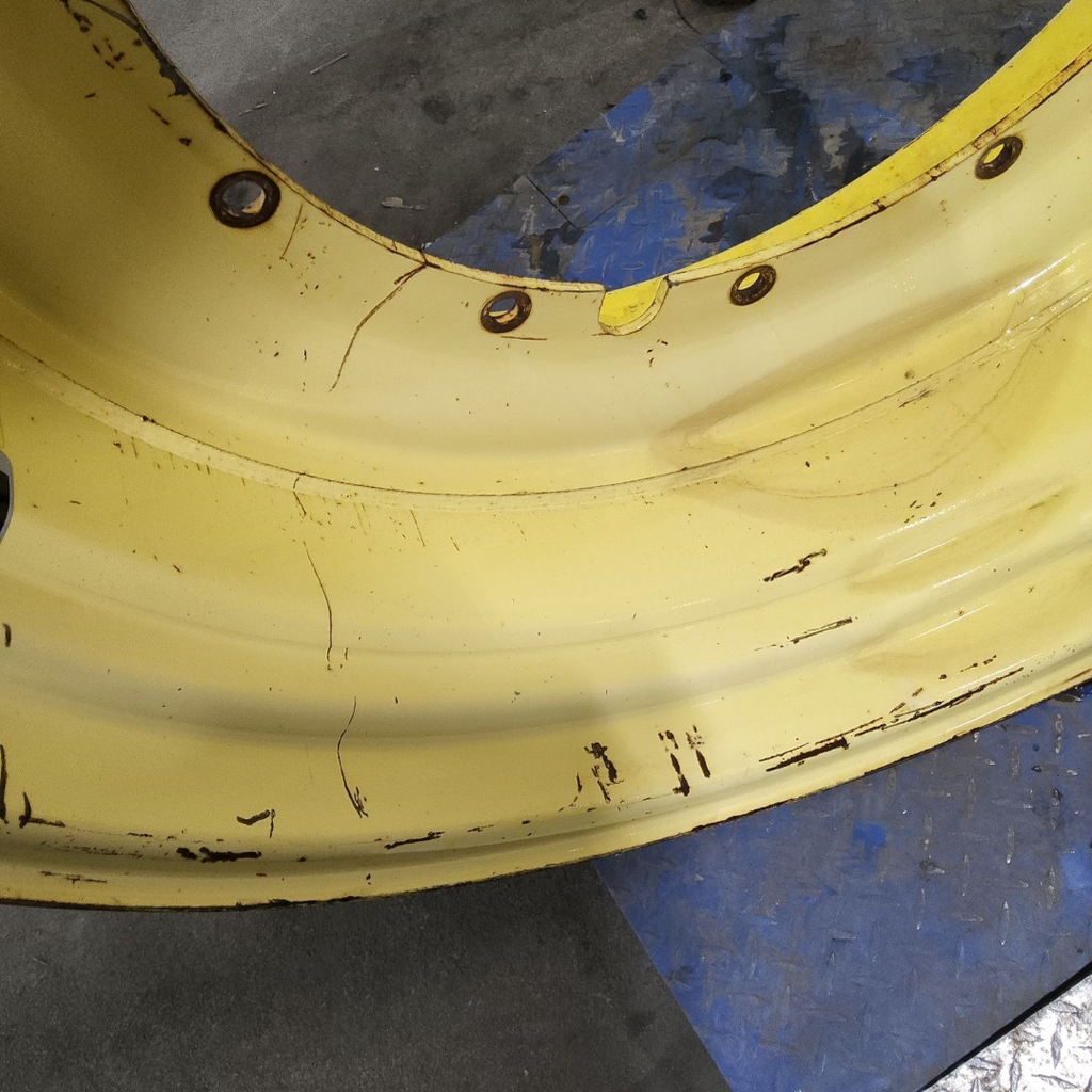 20"W x 46"D, John Deere Yellow 12-Hole Stub Disc