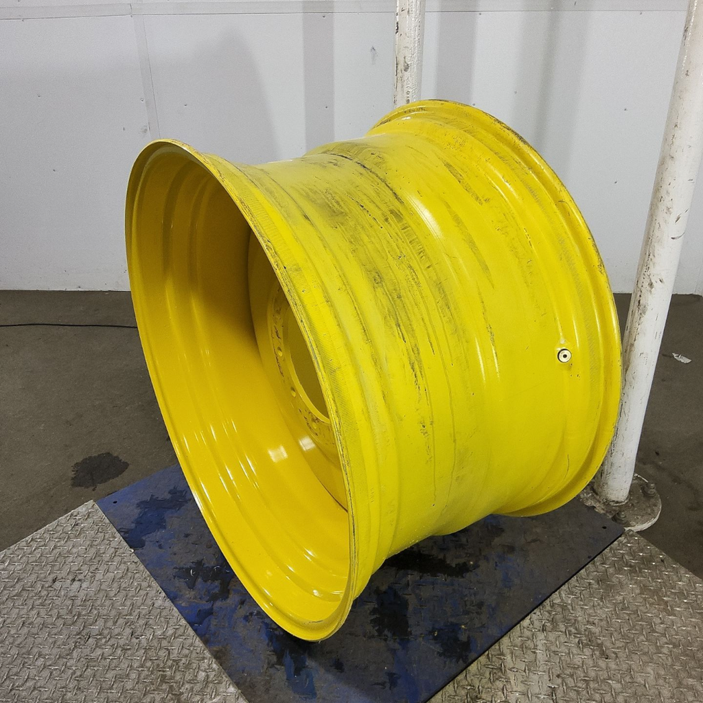 23"W x 38"D, John Deere Yellow 10-Hole Formed Plate
