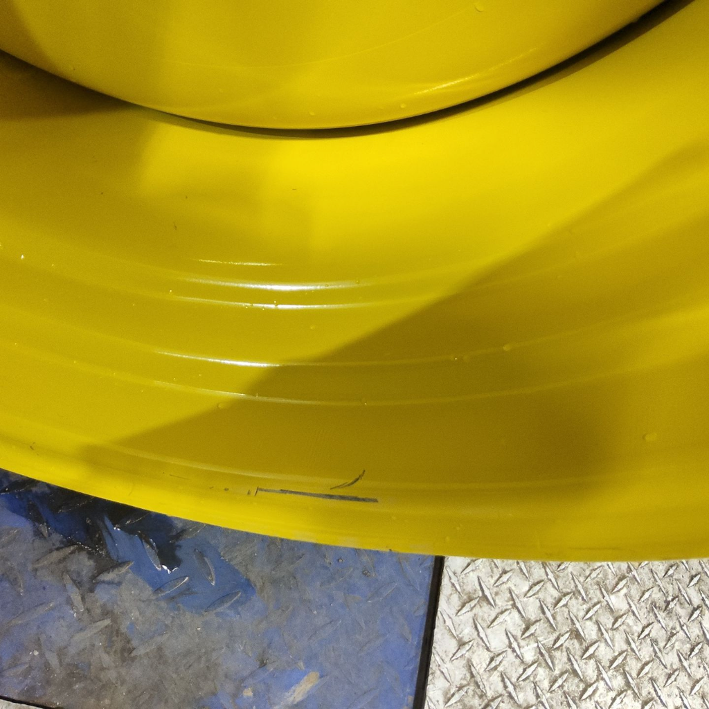 23"W x 38"D, John Deere Yellow 10-Hole Formed Plate