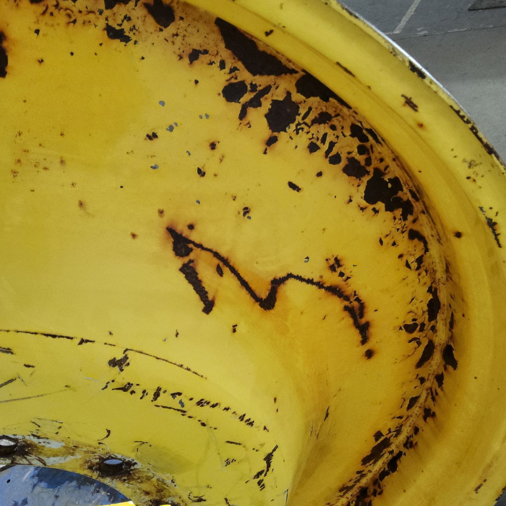 12"W x 46"D, John Deere Yellow 10-Hole Spun Disc