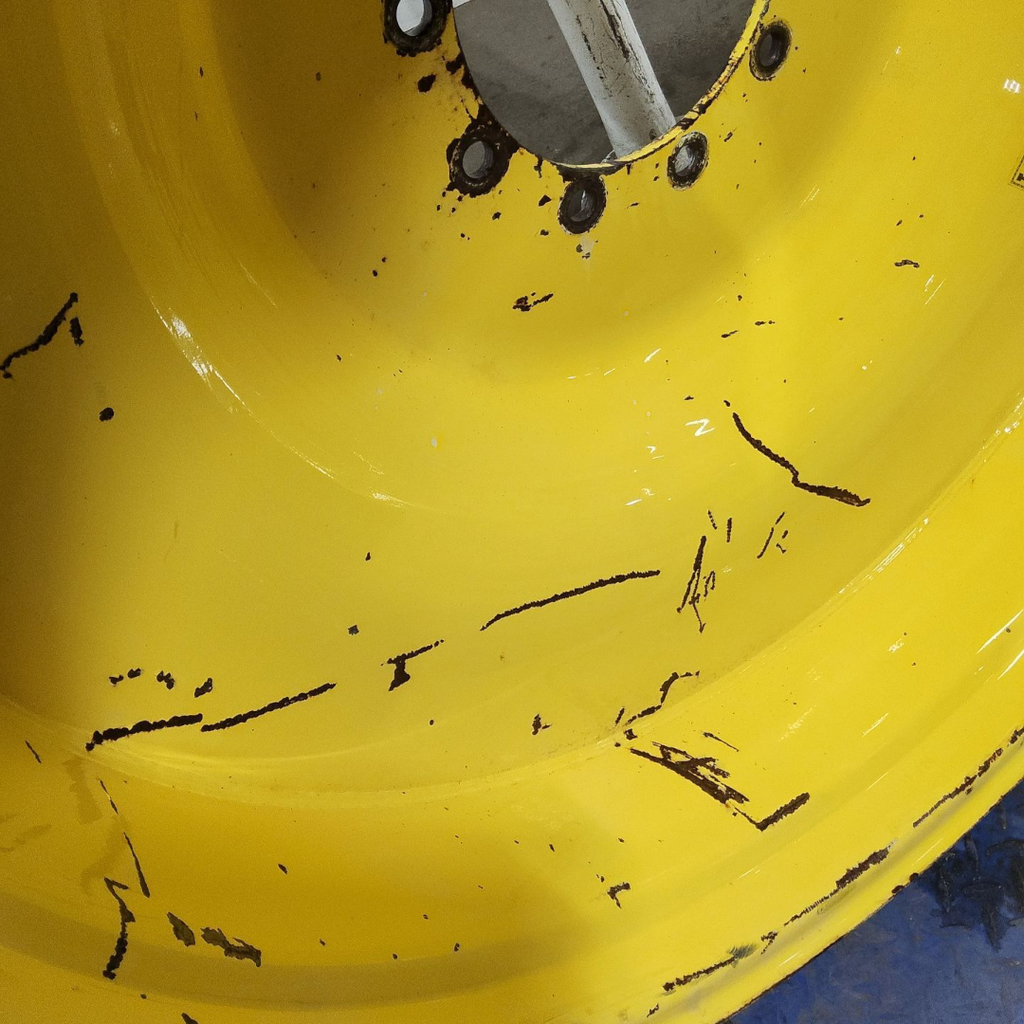 12"W x 46"D, John Deere Yellow 10-Hole Spun Disc