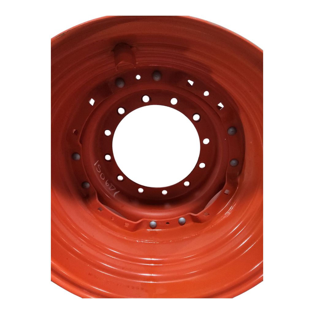 12-Hole Waffle Wheel (Groups of 2 bolts) Center for 28"-30" Rim, Fendt/Agco Red