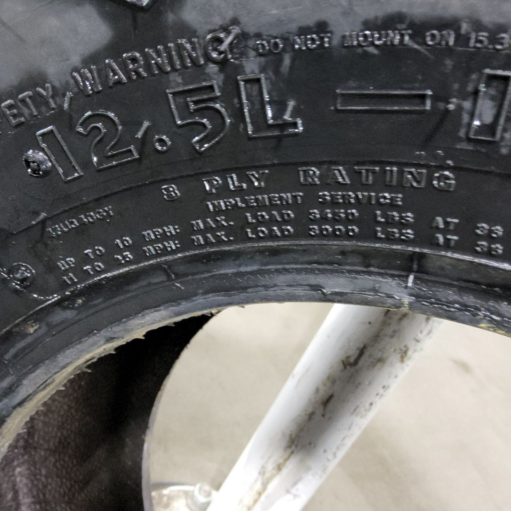 12.5L-15 Goodyear Farm Utility SL I-1 D (8 Ply), 99%