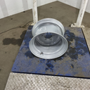 9.75"W x 16.5"D, Case IH Silver Mist 6-Hole Formed Plate