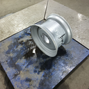 9.75"W x 16.5"D, Case IH Silver Mist 6-Hole Formed Plate