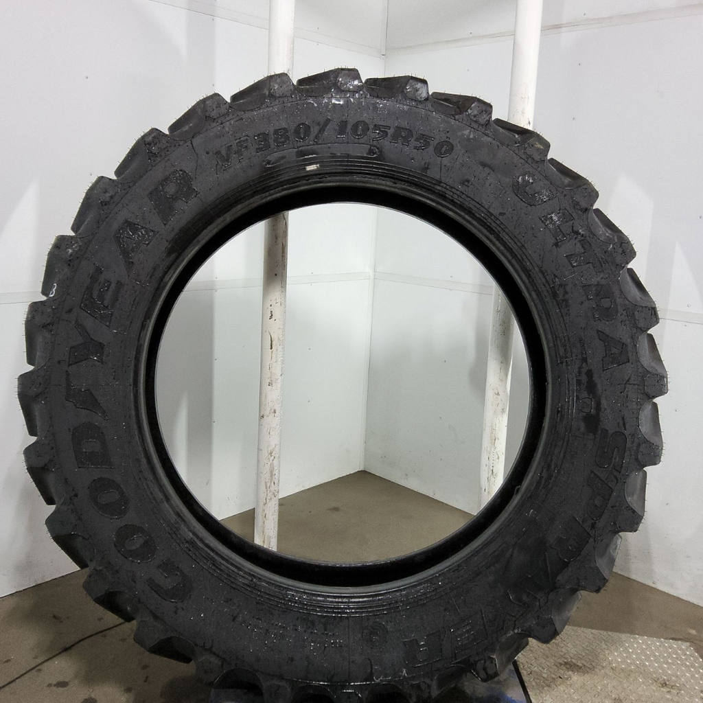 VF380/105R50 Goodyear Farm Ultra Sprayer R-1 179D 99%