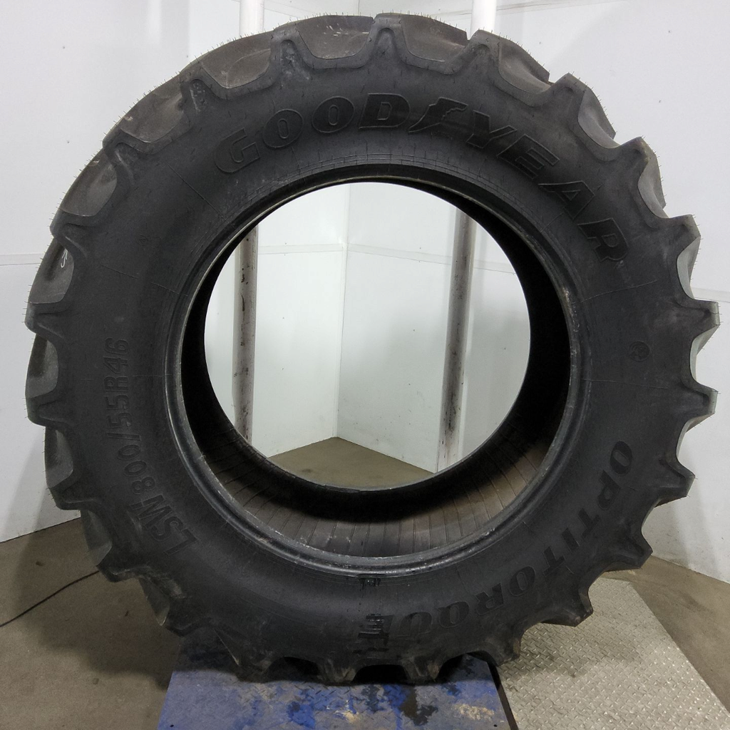 LSW800/55R46 Goodyear Farm OptiTorque R-1 190D 99%
