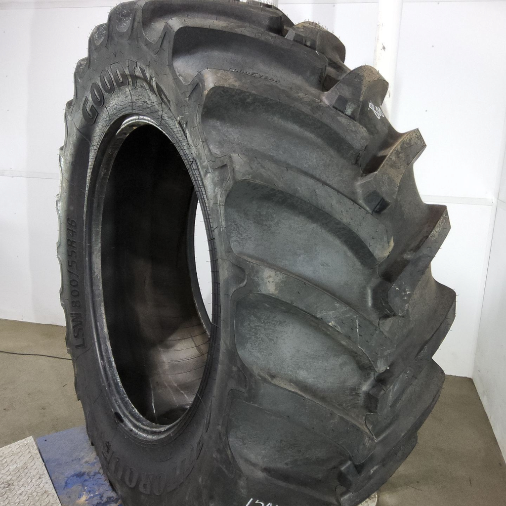 LSW800/55R46 Goodyear Farm OptiTorque R-1 190D 99%