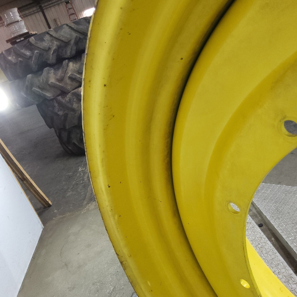 15"W x 50"D, John Deere Yellow 12-Hole Stub Disc