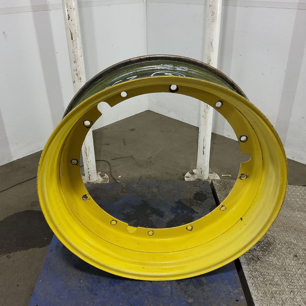 12"W x 38"D, John Deere Yellow 12-Hole Stub Disc