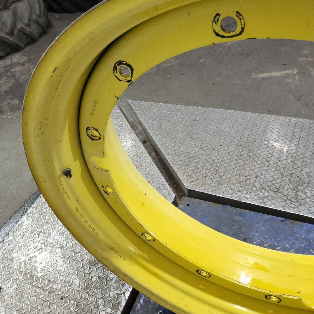 12"W x 38"D, John Deere Yellow 12-Hole Stub Disc