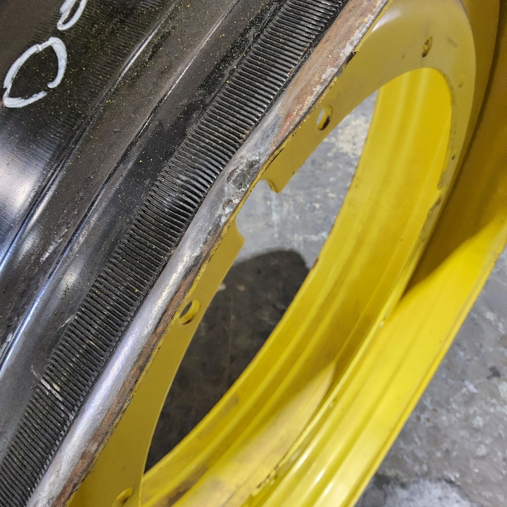 15"W x 50"D, John Deere Yellow 12-Hole Stub Disc 50X15 JDY Stub Disc