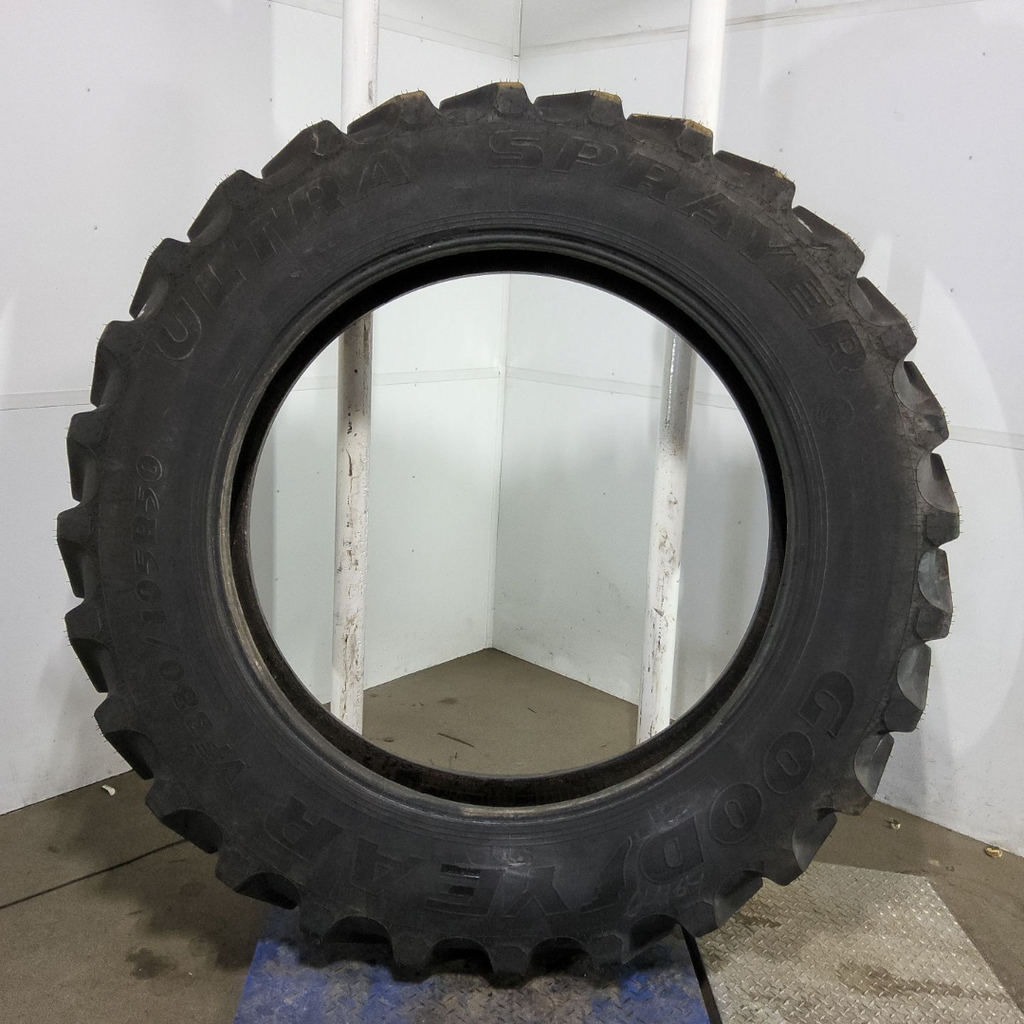 VF380/105R50 Goodyear Farm Ultra Sprayer R-1 179D 99%