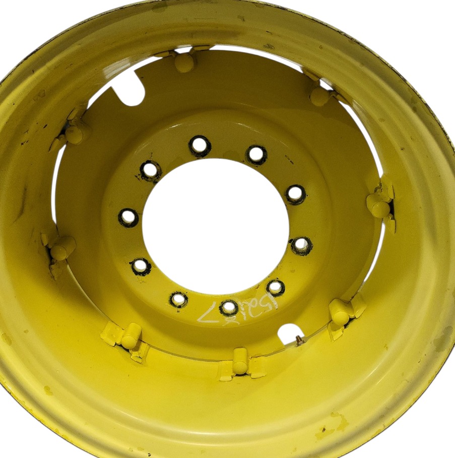 10-Hole Rim with Clamp/Loop Style Center for 28" Rim, John Deere Yellow