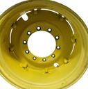 10-Hole Rim with Clamp/Loop Style Center for 28" Rim, John Deere Yellow