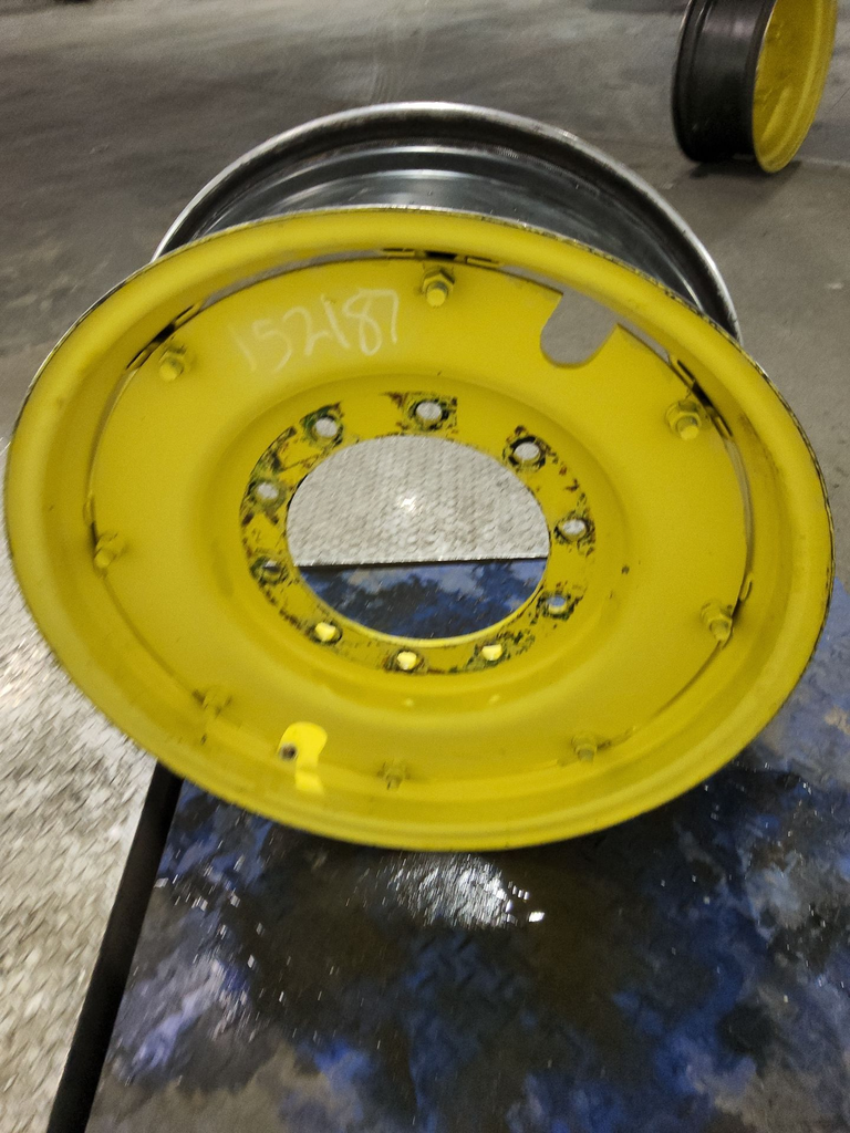 10-Hole Rim with Clamp/Loop Style Center for 28" Rim, John Deere Yellow