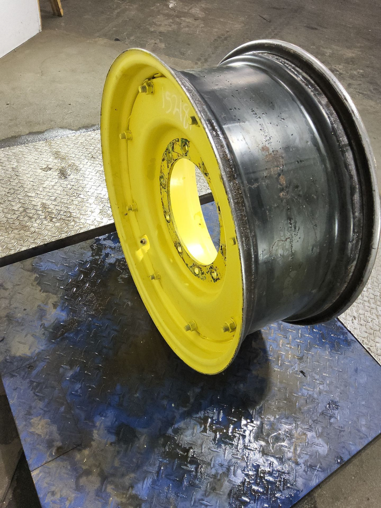 10-Hole Rim with Clamp/Loop Style Center for 28" Rim, John Deere Yellow